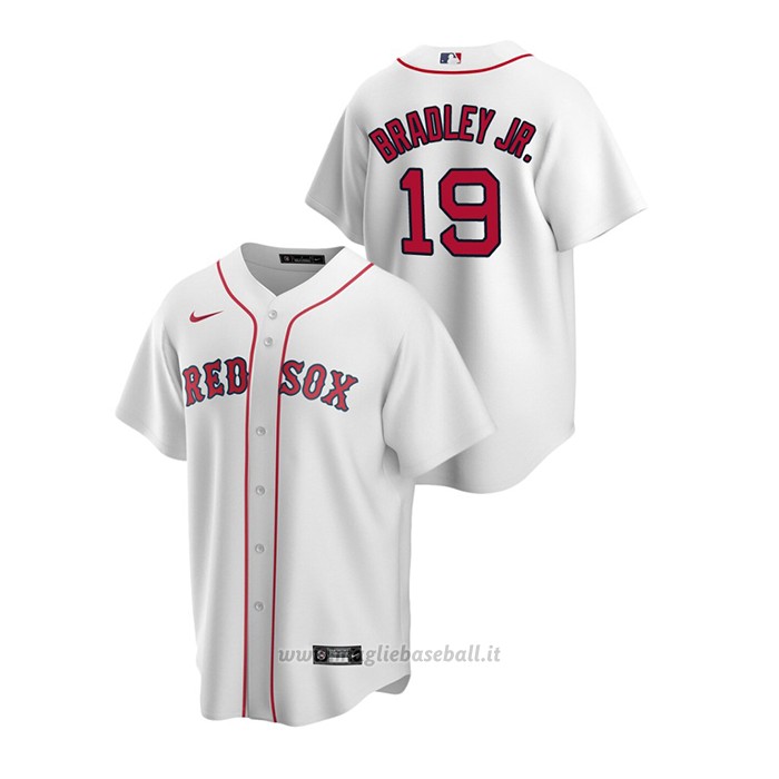 Maglia Baseball Uomo Boston Red Sox Jackie Bradley Jr. Replica Primera Bianco